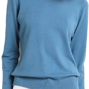 Women's Sweater Cotton Soft Knit Pullover Sweaters Long Sleeve Knitwear Slim Solid Color Fashion Bottoming Clothing